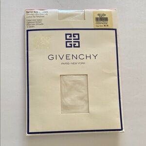 Givenchy Sheer White vintage Tights new size C shimmery body gleamers ivory